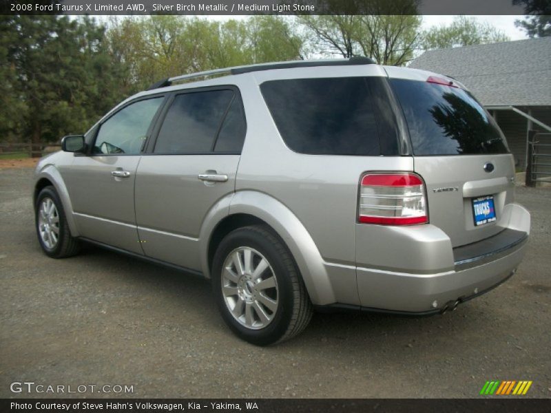 Silver Birch Metallic / Medium Light Stone 2008 Ford Taurus X Limited AWD