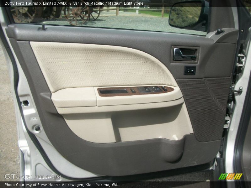 Silver Birch Metallic / Medium Light Stone 2008 Ford Taurus X Limited AWD