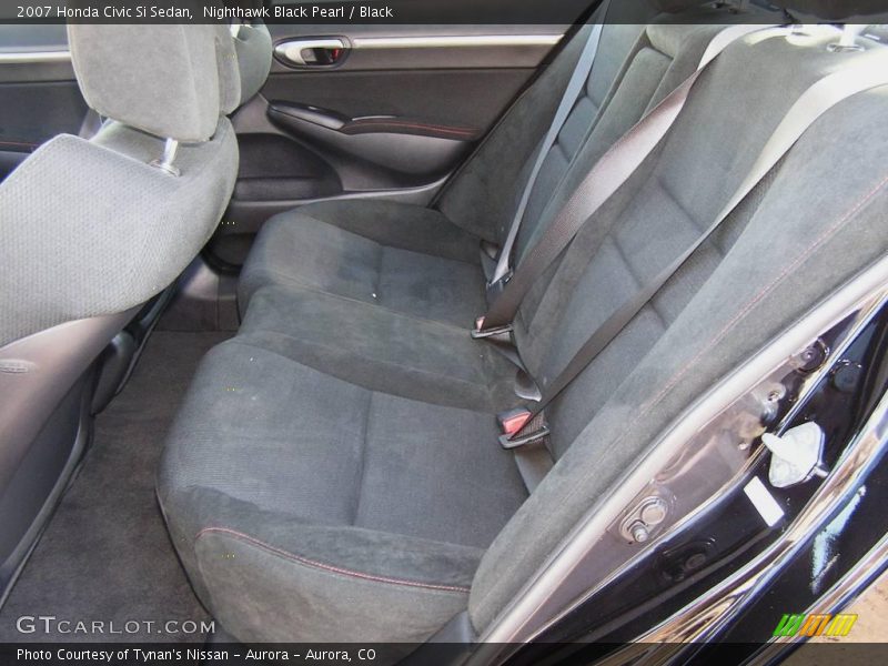 Nighthawk Black Pearl / Black 2007 Honda Civic Si Sedan