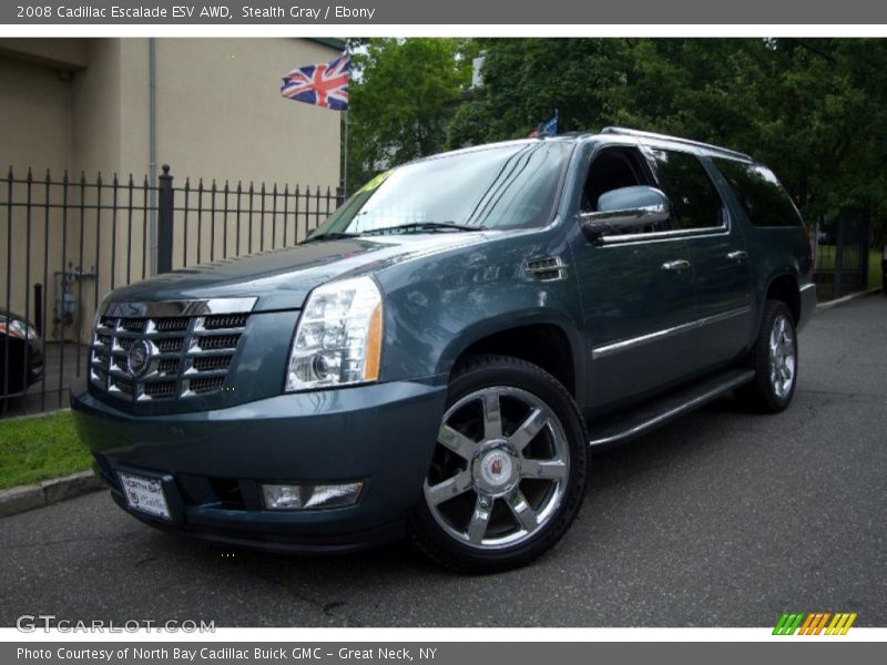 Stealth Gray / Ebony 2008 Cadillac Escalade ESV AWD