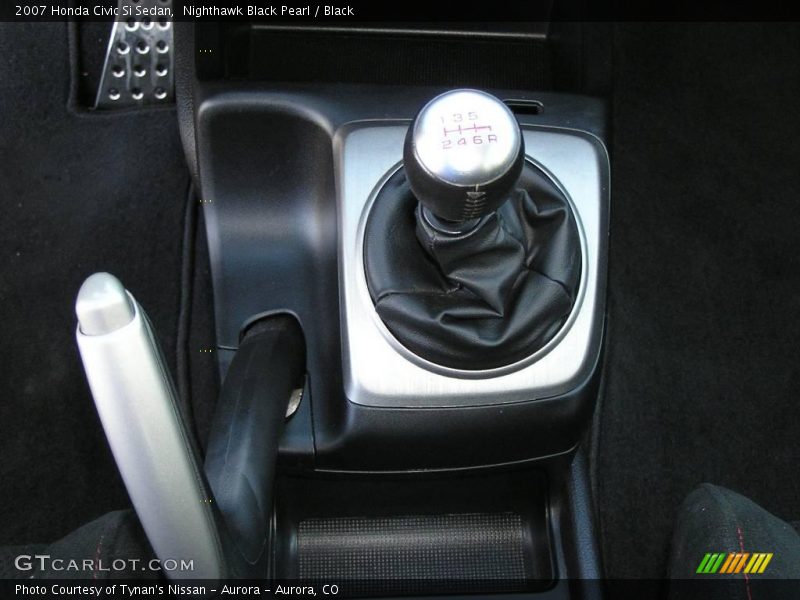 Nighthawk Black Pearl / Black 2007 Honda Civic Si Sedan
