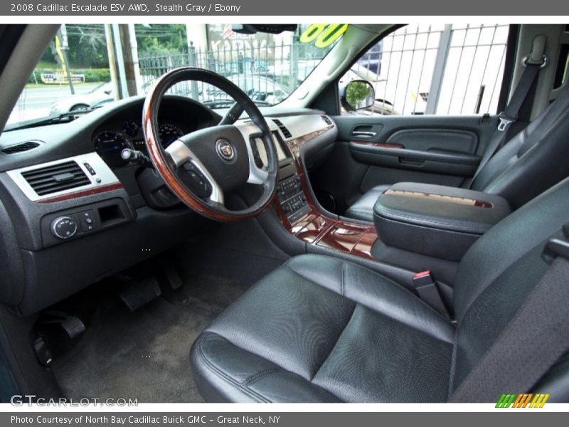 Stealth Gray / Ebony 2008 Cadillac Escalade ESV AWD