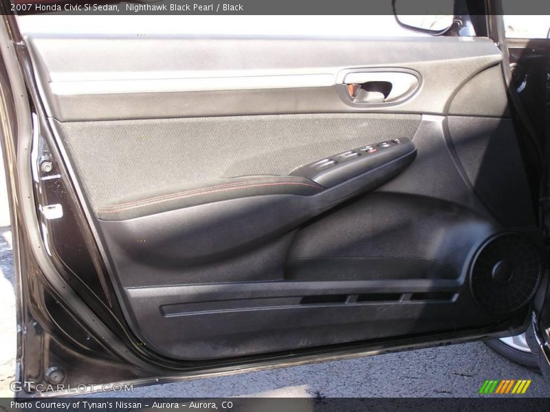 Nighthawk Black Pearl / Black 2007 Honda Civic Si Sedan