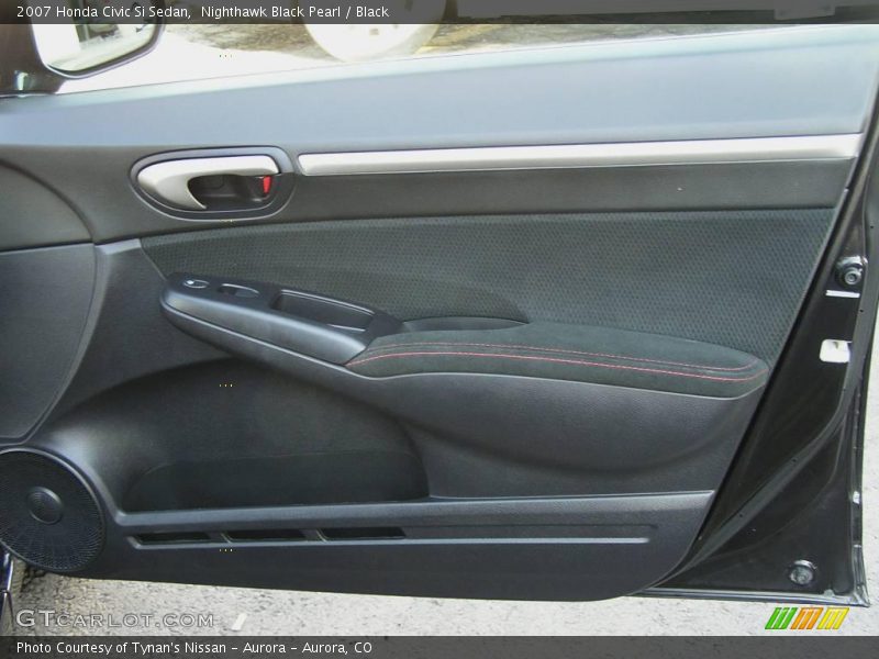 Nighthawk Black Pearl / Black 2007 Honda Civic Si Sedan
