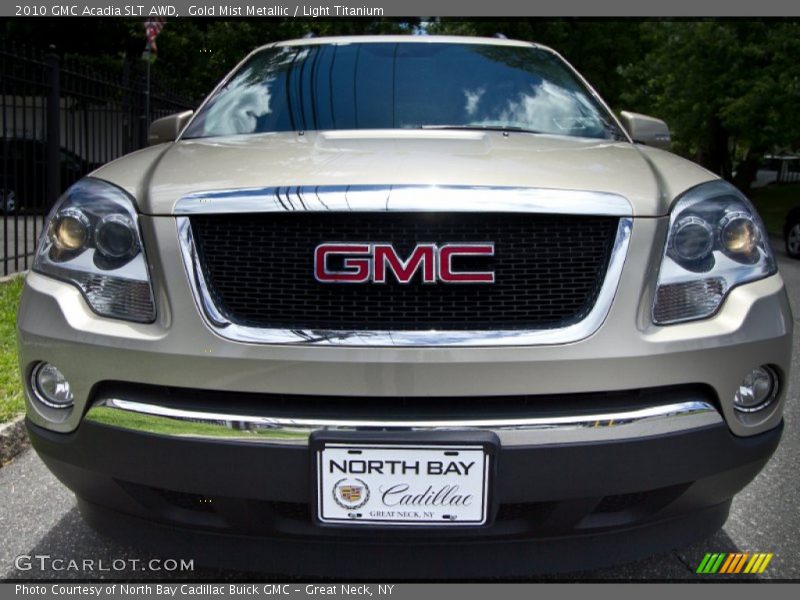 Gold Mist Metallic / Light Titanium 2010 GMC Acadia SLT AWD