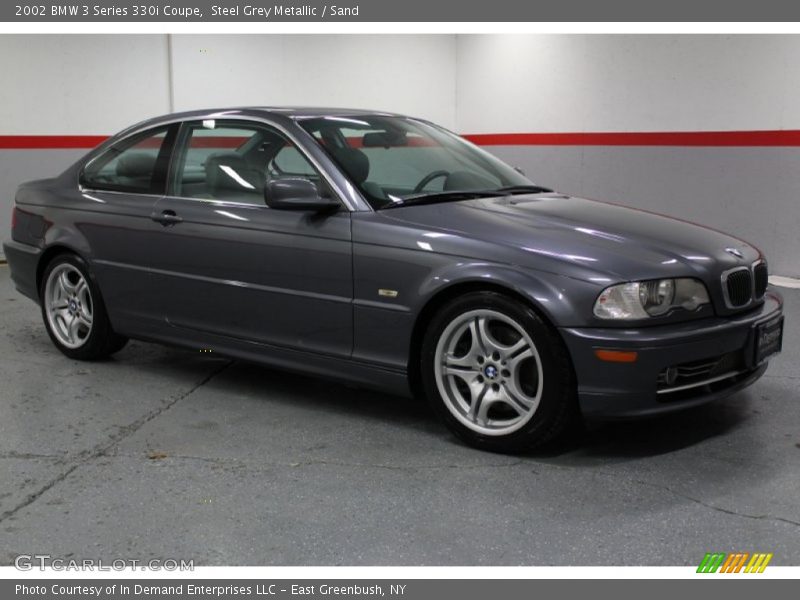 Steel Grey Metallic / Sand 2002 BMW 3 Series 330i Coupe