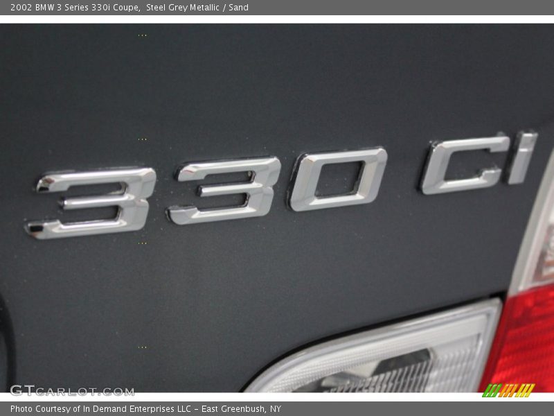 Steel Grey Metallic / Sand 2002 BMW 3 Series 330i Coupe