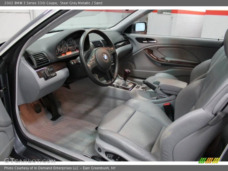 Steel Grey Metallic / Sand 2002 BMW 3 Series 330i Coupe