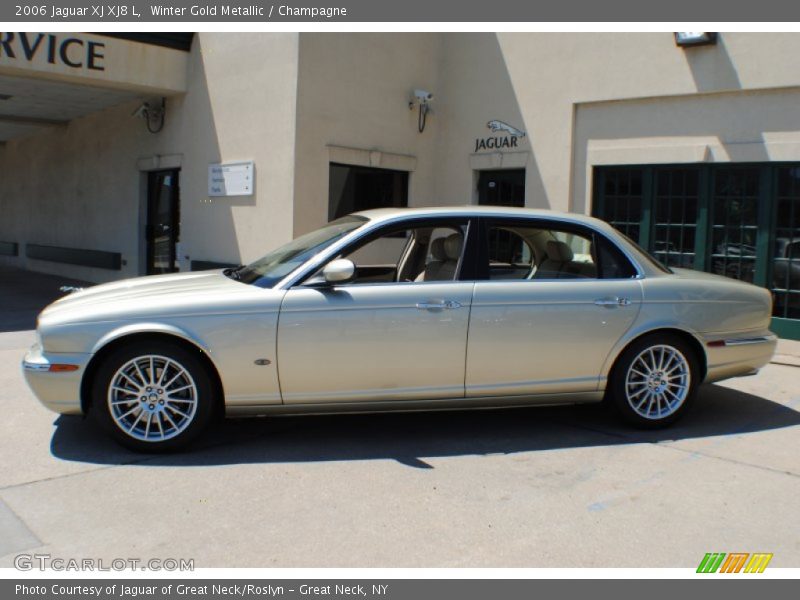 Winter Gold Metallic / Champagne 2006 Jaguar XJ XJ8 L