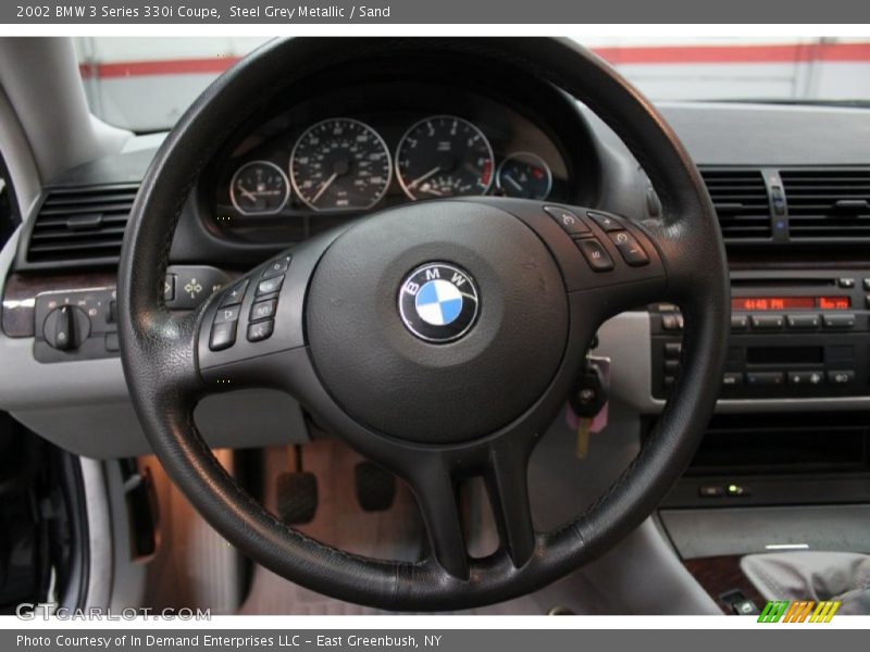 Steel Grey Metallic / Sand 2002 BMW 3 Series 330i Coupe