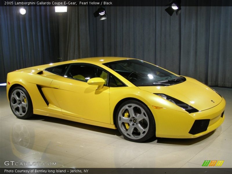 Pearl Yellow / Black 2005 Lamborghini Gallardo Coupe E-Gear