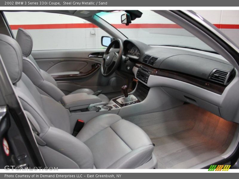 Steel Grey Metallic / Sand 2002 BMW 3 Series 330i Coupe