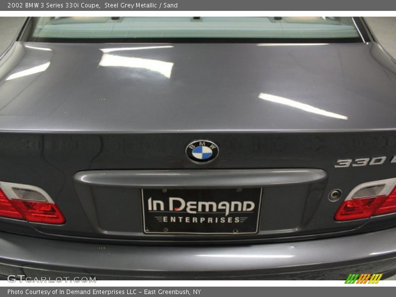 Steel Grey Metallic / Sand 2002 BMW 3 Series 330i Coupe