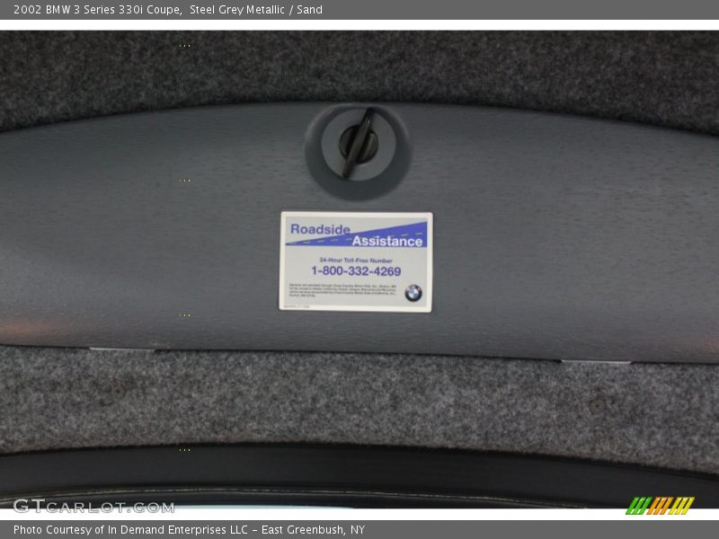 Steel Grey Metallic / Sand 2002 BMW 3 Series 330i Coupe