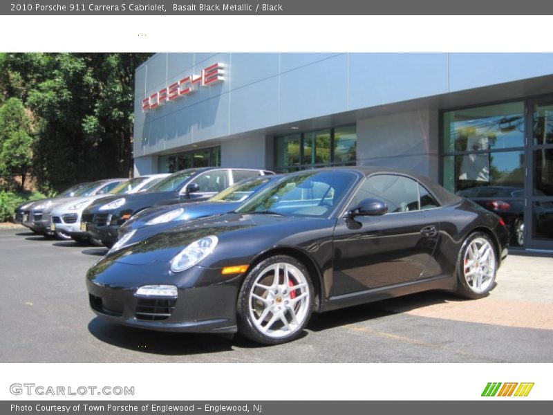 Basalt Black Metallic / Black 2010 Porsche 911 Carrera S Cabriolet