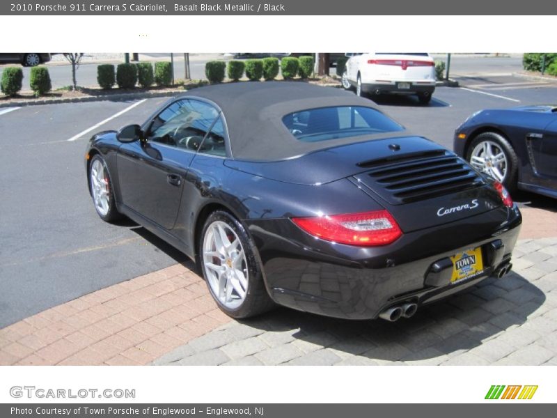 Basalt Black Metallic / Black 2010 Porsche 911 Carrera S Cabriolet