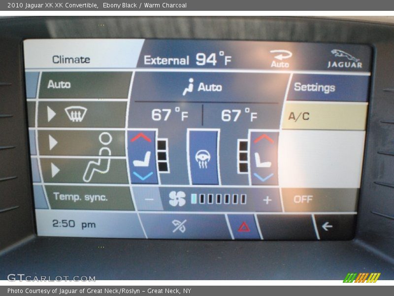 Ebony Black / Warm Charcoal 2010 Jaguar XK XK Convertible