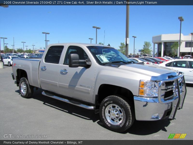 Silver Birch Metallic / Dark Titanium/Light Titanium 2008 Chevrolet Silverado 2500HD LT Z71 Crew Cab 4x4