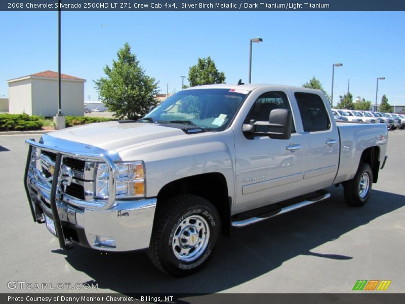 Silver Birch Metallic / Dark Titanium/Light Titanium 2008 Chevrolet Silverado 2500HD LT Z71 Crew Cab 4x4
