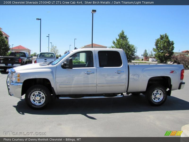 Silver Birch Metallic / Dark Titanium/Light Titanium 2008 Chevrolet Silverado 2500HD LT Z71 Crew Cab 4x4