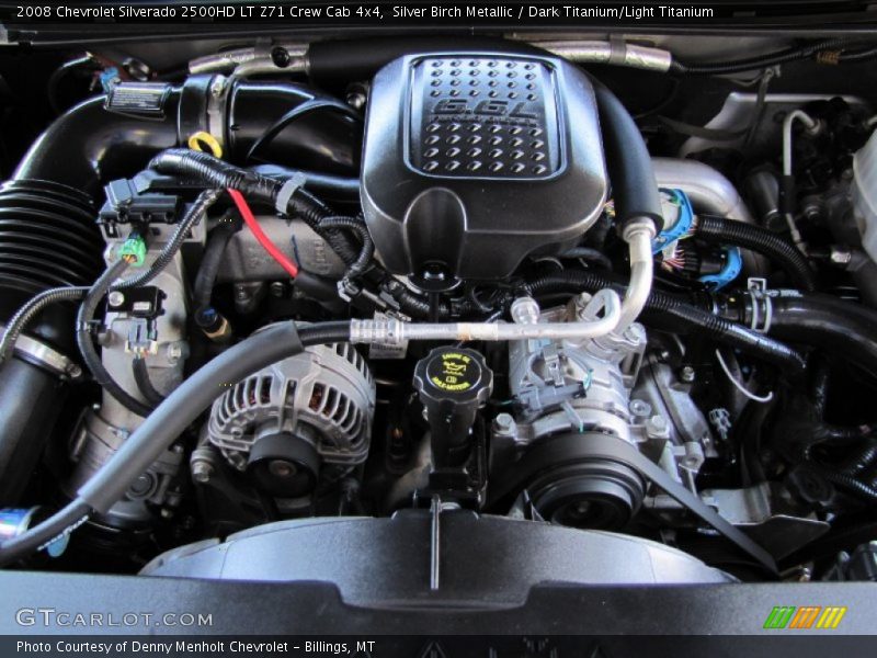 Silver Birch Metallic / Dark Titanium/Light Titanium 2008 Chevrolet Silverado 2500HD LT Z71 Crew Cab 4x4