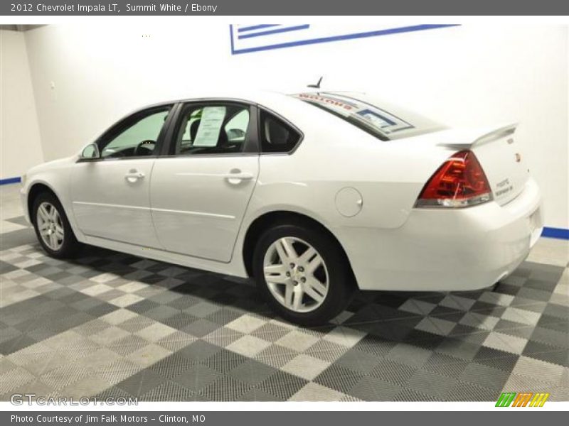Summit White / Ebony 2012 Chevrolet Impala LT