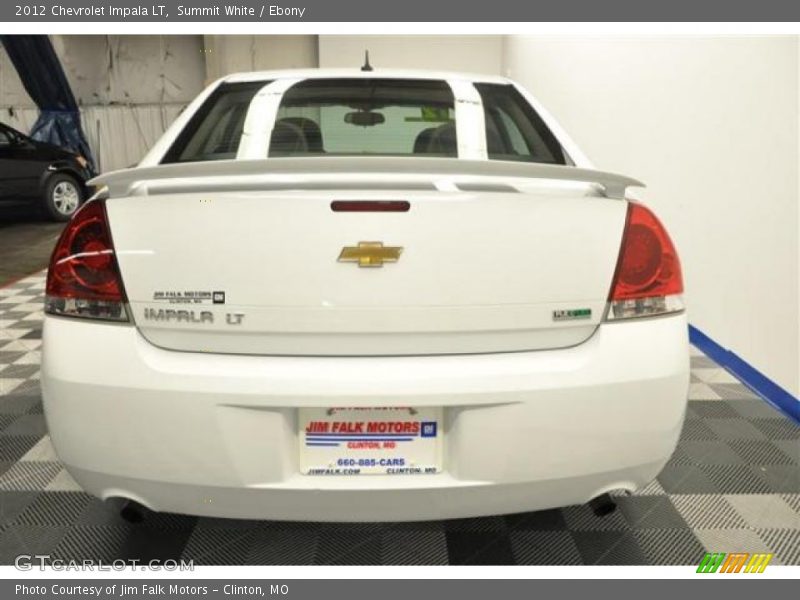 Summit White / Ebony 2012 Chevrolet Impala LT