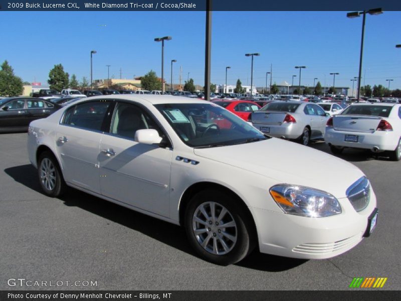 White Diamond Tri-coat / Cocoa/Shale 2009 Buick Lucerne CXL