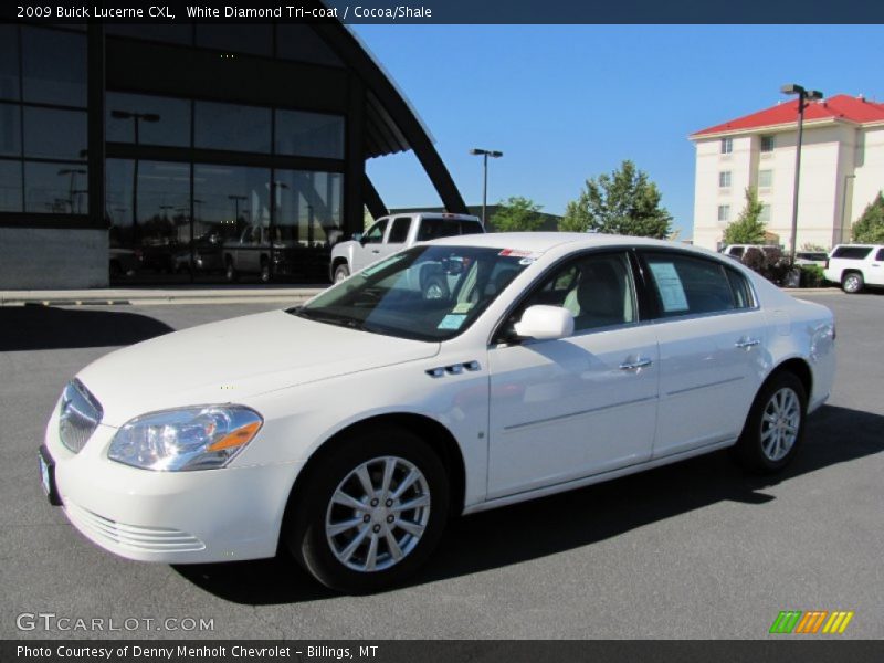 White Diamond Tri-coat / Cocoa/Shale 2009 Buick Lucerne CXL