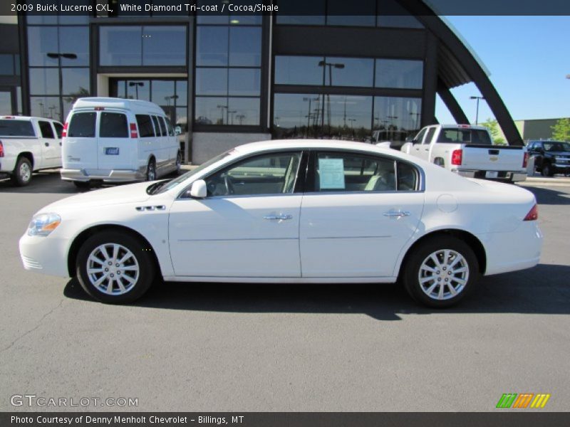 White Diamond Tri-coat / Cocoa/Shale 2009 Buick Lucerne CXL