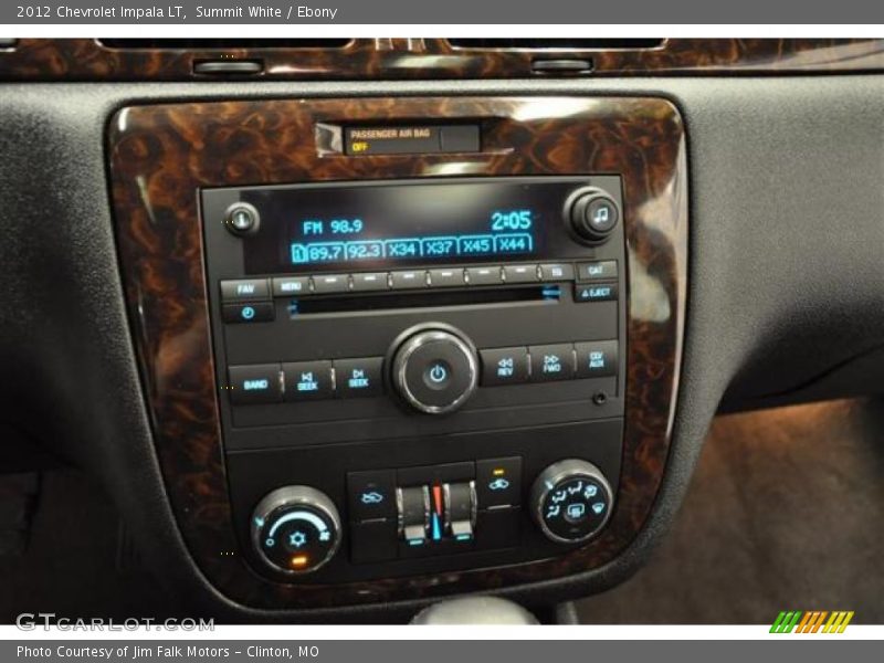 Summit White / Ebony 2012 Chevrolet Impala LT