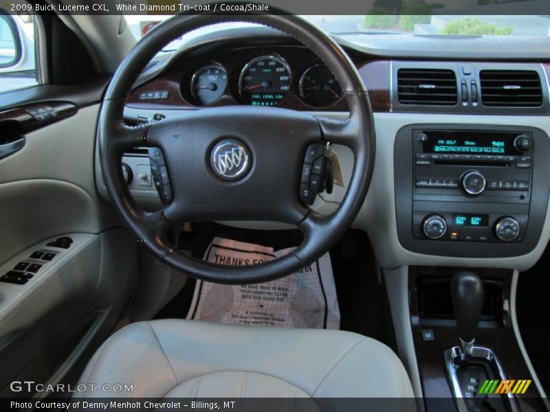 White Diamond Tri-coat / Cocoa/Shale 2009 Buick Lucerne CXL
