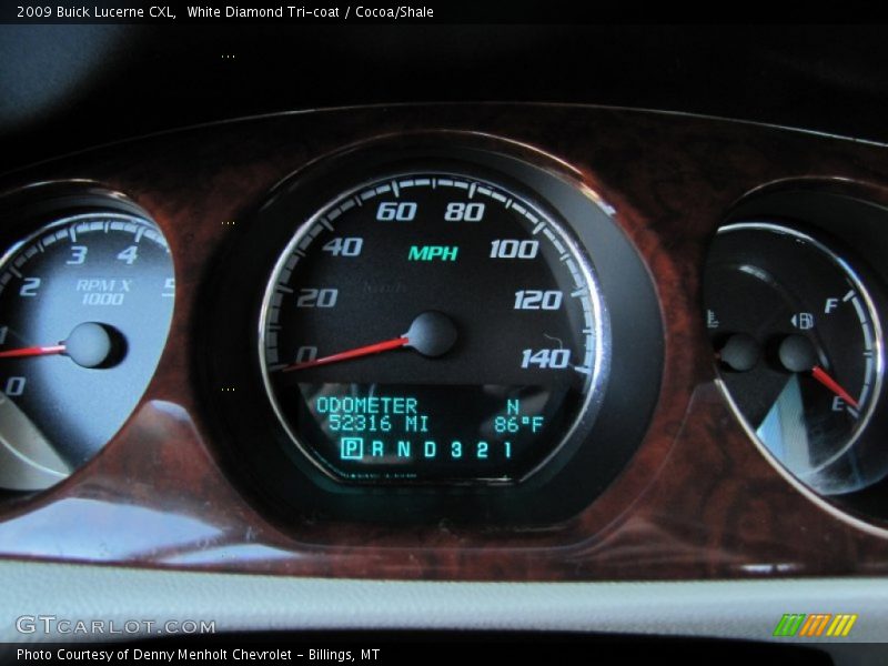 White Diamond Tri-coat / Cocoa/Shale 2009 Buick Lucerne CXL