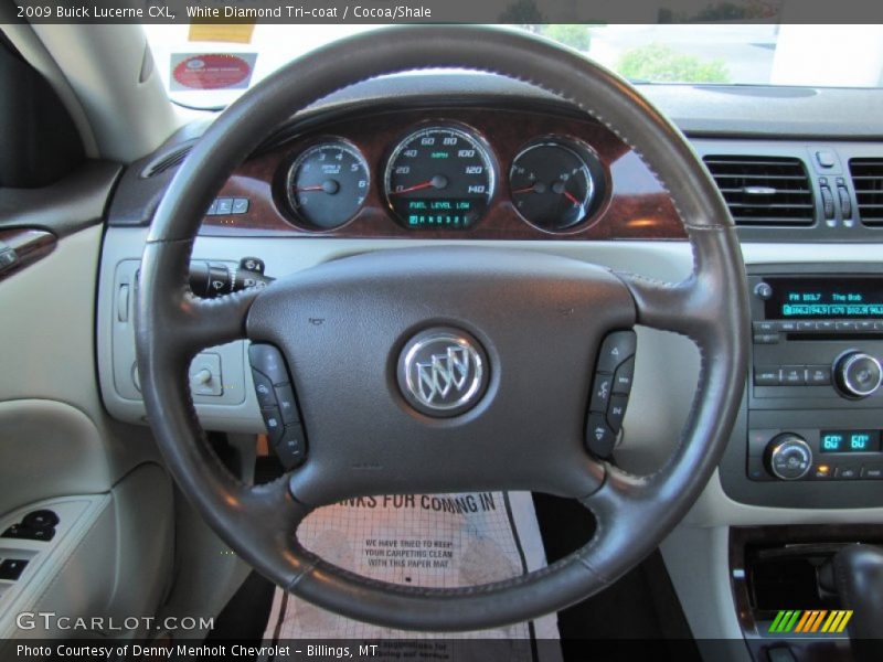 White Diamond Tri-coat / Cocoa/Shale 2009 Buick Lucerne CXL