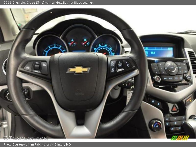 Silver Ice Metallic / Jet Black Leather 2011 Chevrolet Cruze LT