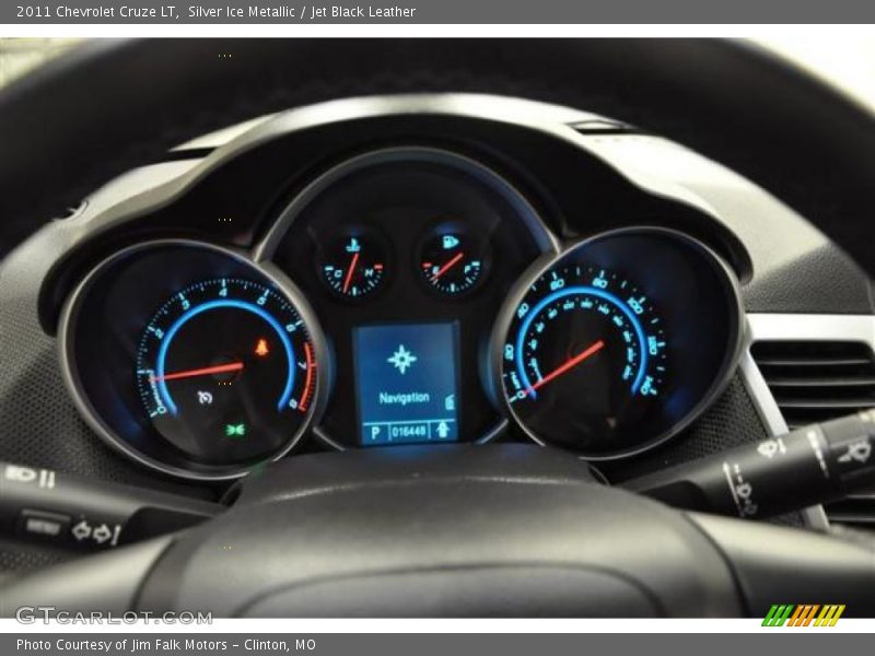 Silver Ice Metallic / Jet Black Leather 2011 Chevrolet Cruze LT