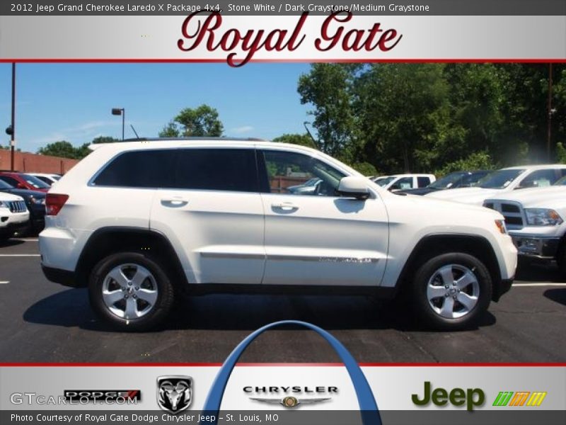 Stone White / Dark Graystone/Medium Graystone 2012 Jeep Grand Cherokee Laredo X Package 4x4