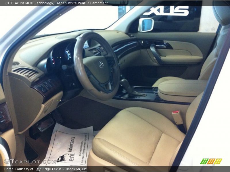 Aspen White Pearl / Parchment 2010 Acura MDX Technology