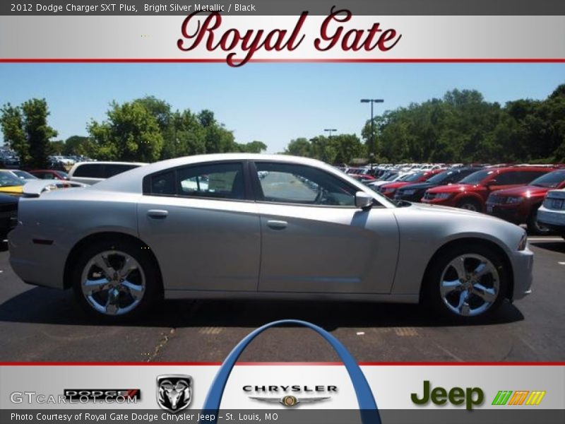 Bright Silver Metallic / Black 2012 Dodge Charger SXT Plus