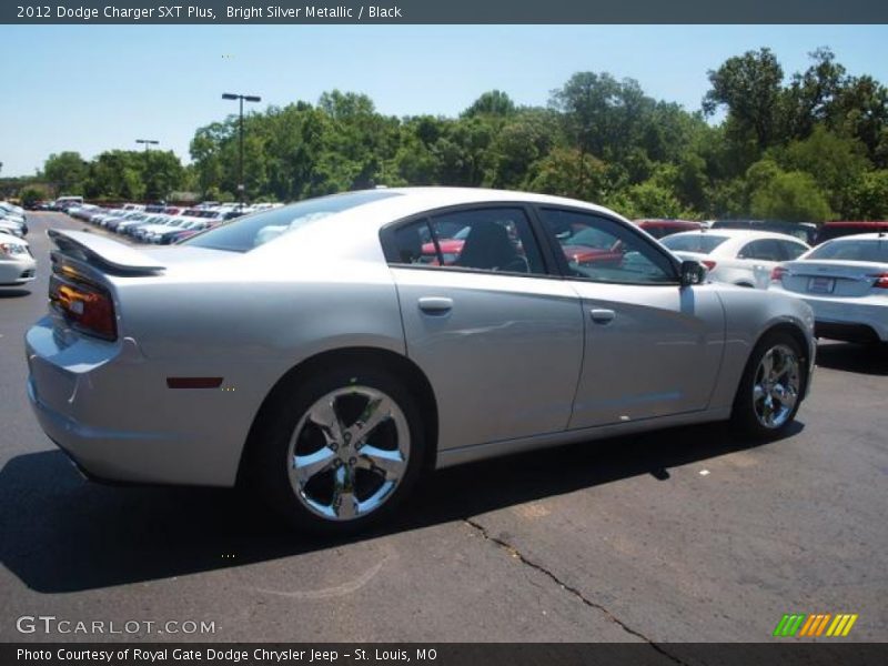 Bright Silver Metallic / Black 2012 Dodge Charger SXT Plus