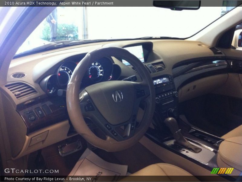 Aspen White Pearl / Parchment 2010 Acura MDX Technology