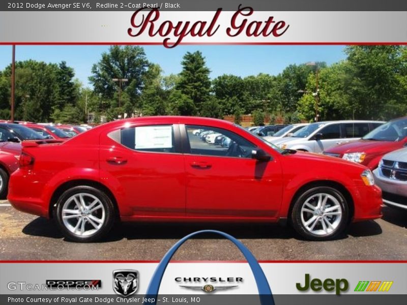 Redline 2-Coat Pearl / Black 2012 Dodge Avenger SE V6