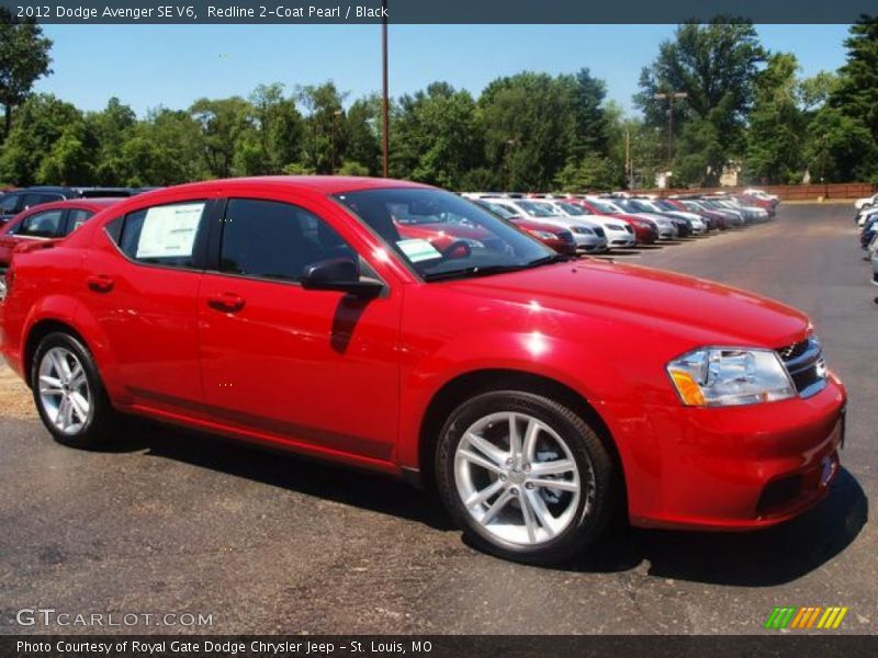 Redline 2-Coat Pearl / Black 2012 Dodge Avenger SE V6
