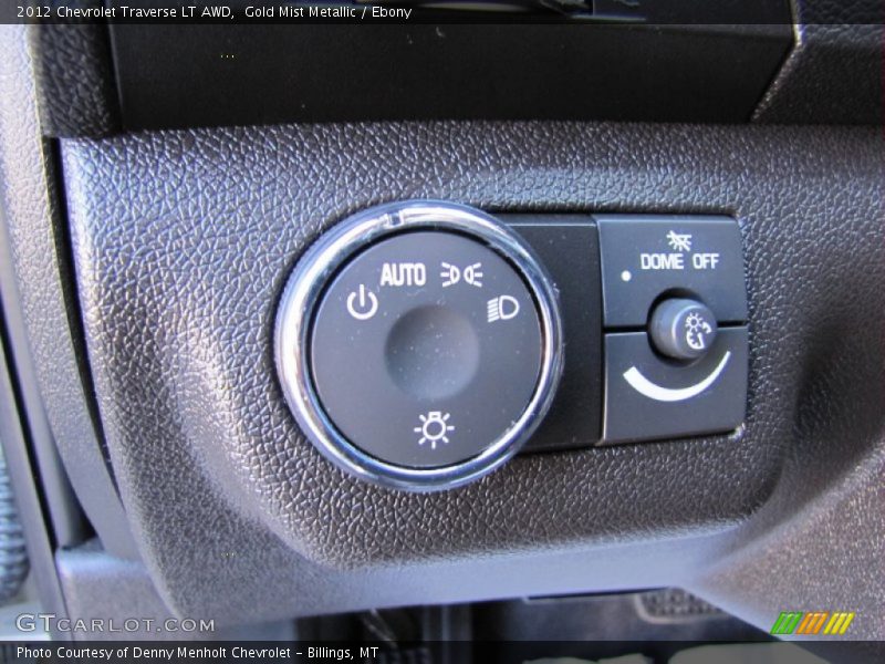 Gold Mist Metallic / Ebony 2012 Chevrolet Traverse LT AWD