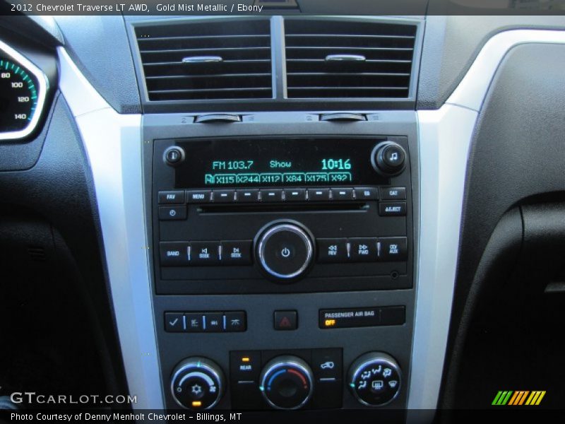Gold Mist Metallic / Ebony 2012 Chevrolet Traverse LT AWD