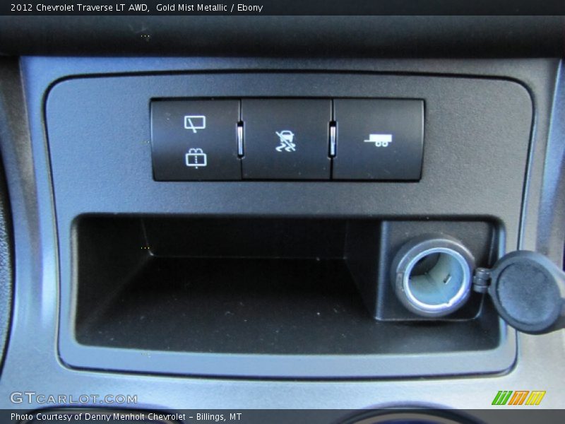 Gold Mist Metallic / Ebony 2012 Chevrolet Traverse LT AWD