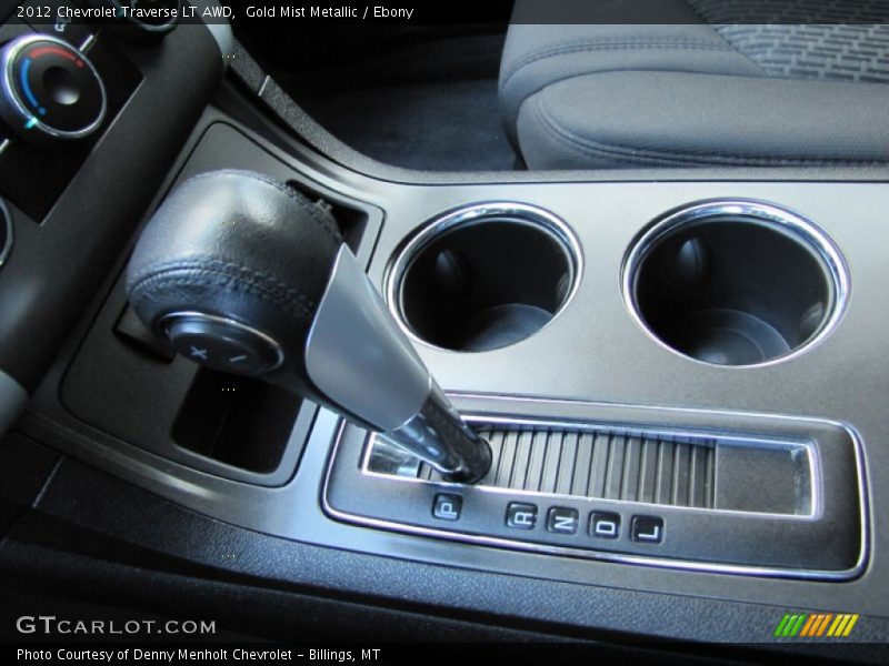 Gold Mist Metallic / Ebony 2012 Chevrolet Traverse LT AWD