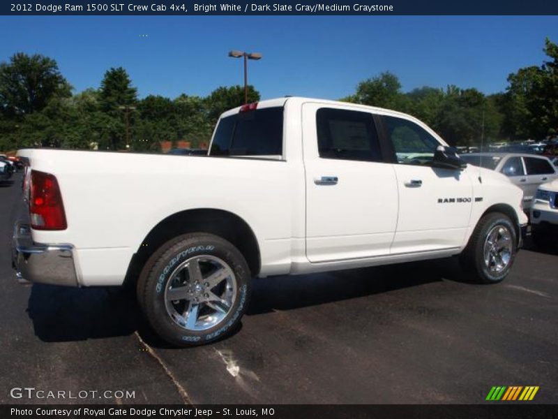 Bright White / Dark Slate Gray/Medium Graystone 2012 Dodge Ram 1500 SLT Crew Cab 4x4
