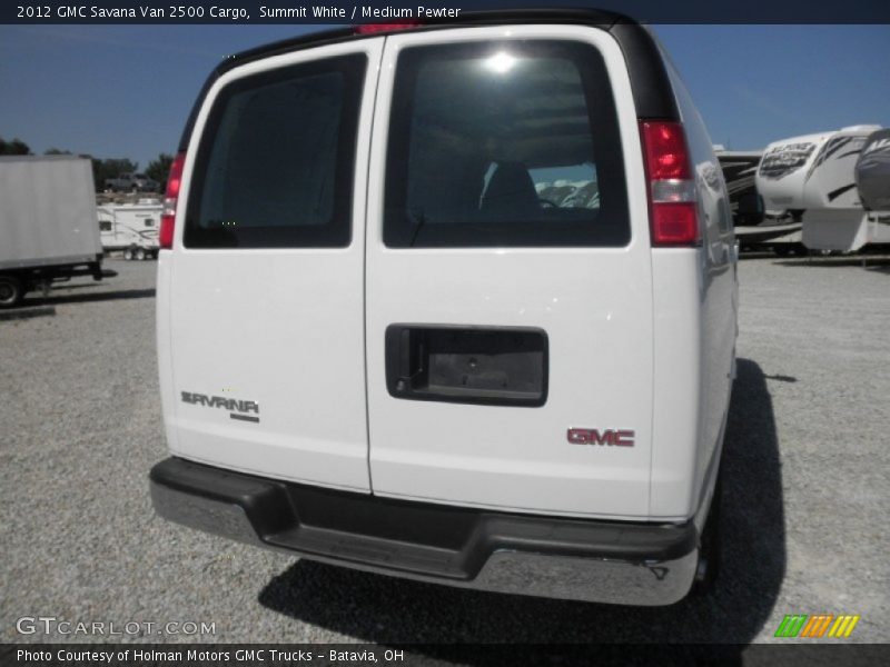 Summit White / Medium Pewter 2012 GMC Savana Van 2500 Cargo