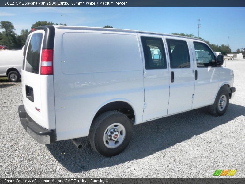 Summit White / Medium Pewter 2012 GMC Savana Van 2500 Cargo